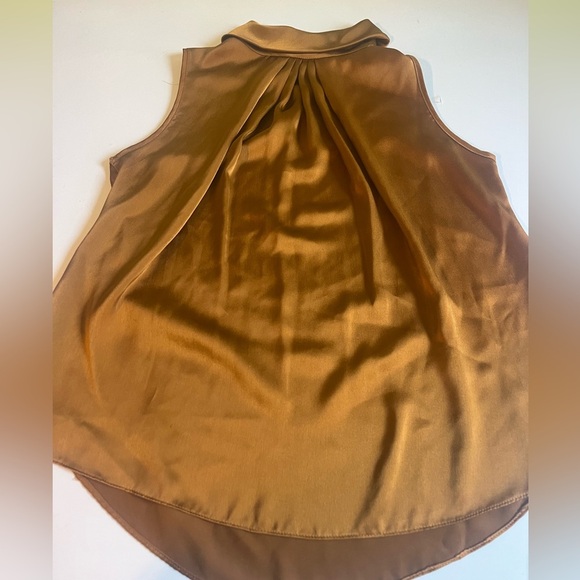 Sona RataL FoR SAN ANDRE bronze tunic top botton neck size 12 - Picture 1 of 5